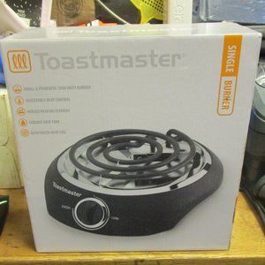 Toastmaster Single Burner Hot Plate 1000 Watt W/ Heat Control TM-10SB